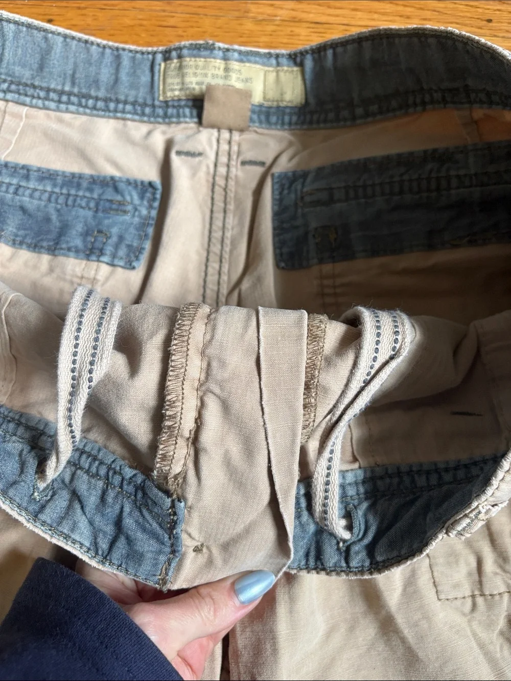 True Religion - Men's Khaki Cargo Shorts